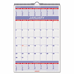 AAGPM628 Recycled Three-Month Calendar, 15 1/2" x 22 3/4", 2013 By AT-A-GLANCE