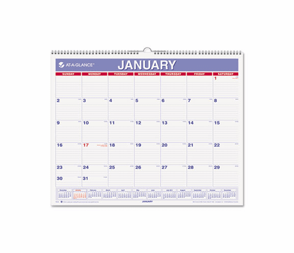 AAGPM828 Recycled Wall Calendar, 15" x 12", 2013 By AT-A-GLANCE