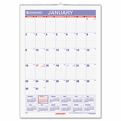 AAGPMLM0228 Recycled Erasable Monthly Wall Calendar, 12" x 17", 2013 By AT-A-GLANCE