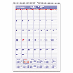 AAGPMLM0328 Recycled Monthly Erasable Wall Calendar, 15 1/2" x 22 3/4", 2013 By AT-A-GLANCE