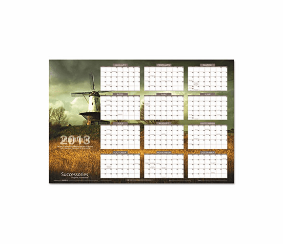 AAGPMW83B28 Successories Horizontal/Vertical Erasable Wall Planner, 24" x 36", 2013 By AT-A-GLANCE