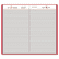 AAGSD38172 Standard Diary Recycled Daily Diary, 8 3/16 x 13 7/16, Red By AT-A-GLANCE