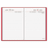 AAGSD38713 Standard Diary Recycled Daily Reminder, Red, 5" x 7 1/2" By AT-A-GLANCE