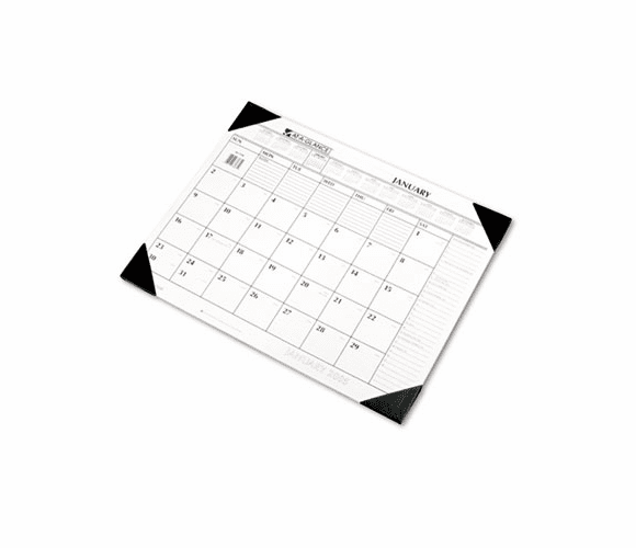 AAGSK117000 Recycled Two-Color Desk Pad, Black and Red, 22" x 17", 2013 By AT-A-GLANCE