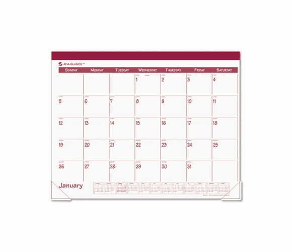 AAGSK2592 Recycled Fashion Desk Pad, Rose, 22" x 17", 2013 By AT-A-GLANCE