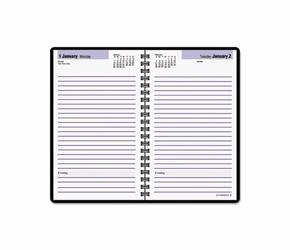 AAGSK4600 Recycled Daily Appointment Book, Black, 4 7/8" x 8", 2013 By AT-A-GLANCE