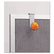 ABAPM1PARTBO Cubicle Garment Peg, 1 Hook, 2-19/50 x 7-8/9 x 4-31/50, Metallic Grey By ALBA