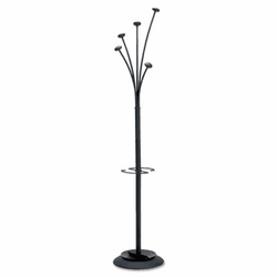 ABAPMFESTYN Festival Coat Tree, Five Knobs, Black By ALBA