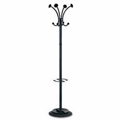 ABAPMVIENAN Stily Coat Rack, Eight Knobs, Steel, Black By ALBA