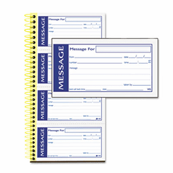 ABFSC1153WS Write 'n Stick Phone Message Pad, 2 3/4 x 4 3/4, Two-Part Carbonless, 200 Forms By CARDINAL BRANDS INC.