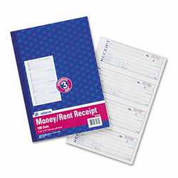 ABFTC1182 Receipt Book, 7 5/8 x 11, Three-Part Carbonless, 100 Forms By CARDINAL BRANDS INC.