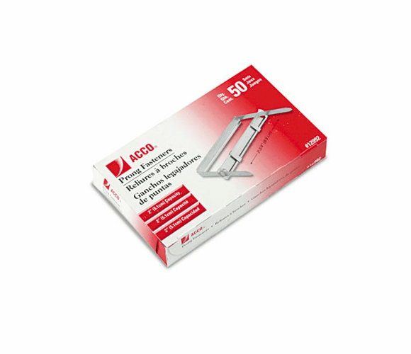 ACC12992 Standard Two-Piece Paper File Fasteners, Two Inch Capacity, 50/Box By ACCO BRANDS, INC.