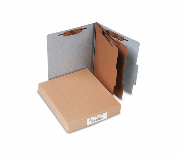 ACC15016 Presstex 20-Point Classification Folders, Letter, Six-Section, Gray, 10/Box By ACCO BRANDS, INC.