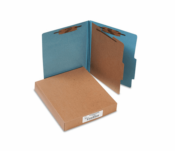 ACC15024 Pressboard 25-Pt. Classification Folders, Letter, Four-Section, Sky Blue, 10/Box By ACCO BRANDS, INC.