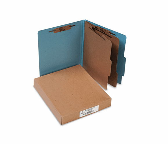 ACC15026 Pressboard 25-Pt. Classification Folders, Letter, Six-Section, Sky Blue, 10/Box By ACCO BRANDS, INC.