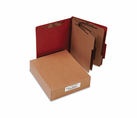 ACC15038 Pressboard 20-Pt. Classification Folder, Letter, 8-Section, Earth Red, 10/Box By ACCO BRANDS, INC.