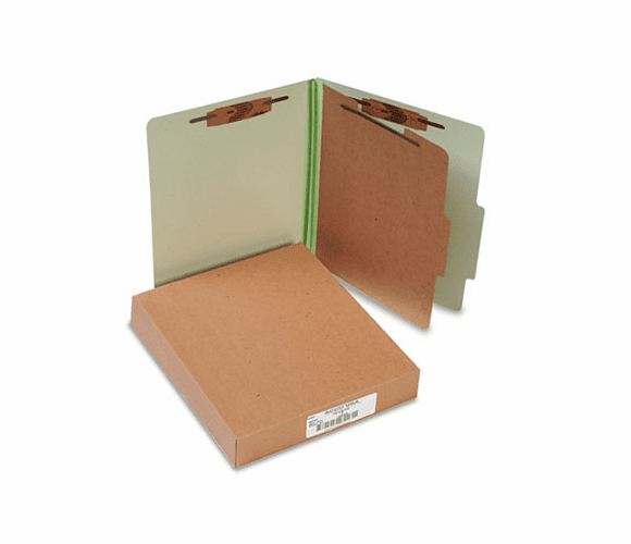 ACC15044 Pressboard 25-Pt. Classification Folder, Letter,4-Section, Leaf Green, 10/Box By ACCO BRANDS, INC.