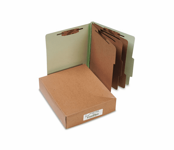 ACC15048 Pressboard 25-Pt. Classification Folder, Letter, 8-Section, Leaf Green, 10/Box By ACCO BRANDS, INC.