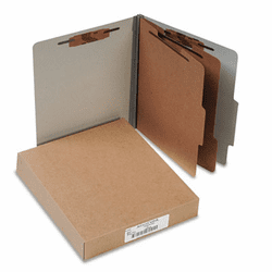 ACC15056 Pressboard 25-Pt. Classification Folders, Letter, Six-Section, Mist Gray, 10/Box By ACCO BRANDS, INC.
