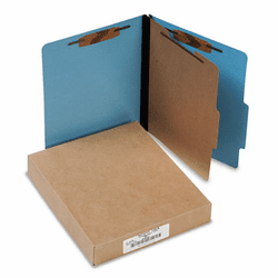 ACC15642 Presstex Colorlife Classification Folders, Letter, 4-Section, Light Blue, 10/Box By ACCO BRANDS, INC.
