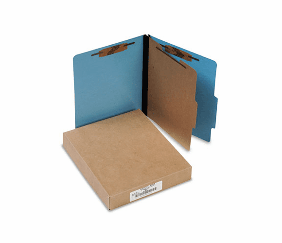 ACC15642 Presstex Colorlife Classification Folders, Letter, 4-Section, Light Blue, 10/Box By ACCO BRANDS, INC.