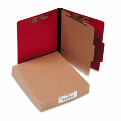 ACC15649 Presstex Classification Folders, Letter, Four-Section, Executive Red, 10/Box By ACCO BRANDS, INC.