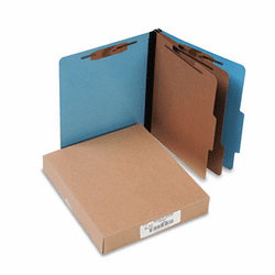 ACC15662 Presstex Colorlife Classification Folders, Letter, 6-Section, Light Blue, 10/Box By ACCO BRANDS, INC.