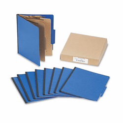 ACC15663 Presstex Colorlife Classification Folders, Letter, 6-Section, Dark Blue, 10/Box By ACCO BRANDS, INC.