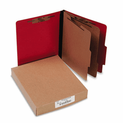 ACC15669 Presstex Classification Folders, Letter, Six-Section, Executive Red, 10/Box By ACCO BRANDS, INC.