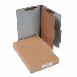 ACC16014 Presstex 20-Point Classification Folders, Legal, Four-Section, Gray, 10/Box By ACCO BRANDS, INC.