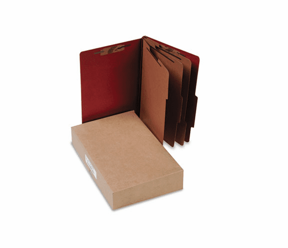 ACC16038 Pressboard 25-Pt. Classification Folder, Legal, Eight-Section, Earth Red, 10/Box By ACCO BRANDS, INC.