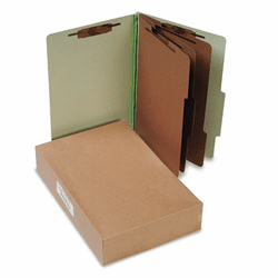 ACC16048 Pressboard 25-Pt. Classification Folders, Legal, 8-Section, Leaf Green, 10/Box By ACCO BRANDS, INC.