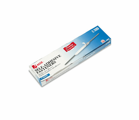 ACC70021 Premium Self-Adhesive Paper File Fasteners, Two Inch Capacity, 100/Box By ACCO BRANDS, INC.