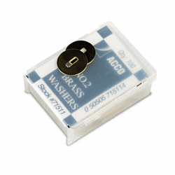 ACC71511 Washers for Prong Paper File Fasteners, 1-1/4 Inch Diameter, 100/Box By ACCO BRANDS, INC.