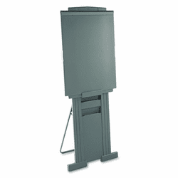QRT200E Duramax Portable Presentation Easel, Adjusts 39" to 72" High, Plastic, Gray By ACCO BRANDS, INC.