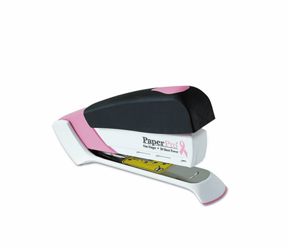 ACI1188 Pink Ribbon Desktop Stapler, 20-Sheet Capacity, Black/Pink By ACCENTRA, INC.