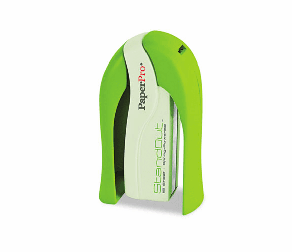 ACI1453 Paper Pro StandOut Stapler, 15-Sheet Capacity, Green By ACCENTRA, INC.