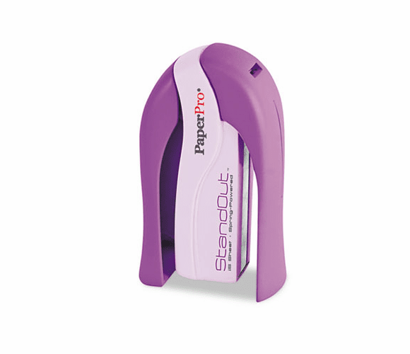 ACI1454 Paper Pro StandOut Stapler, 15-Sheet Capacity, Purple By ACCENTRA, INC.