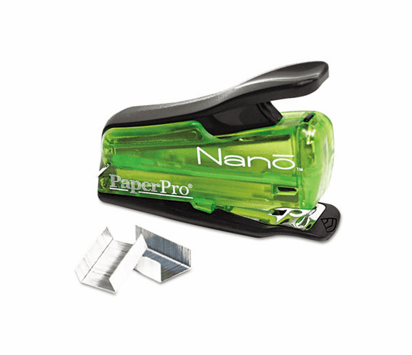 ACI1811 Nano Miniature Stapler, 12-Sheet Capacity, Translucent Green By ACCENTRA, INC.