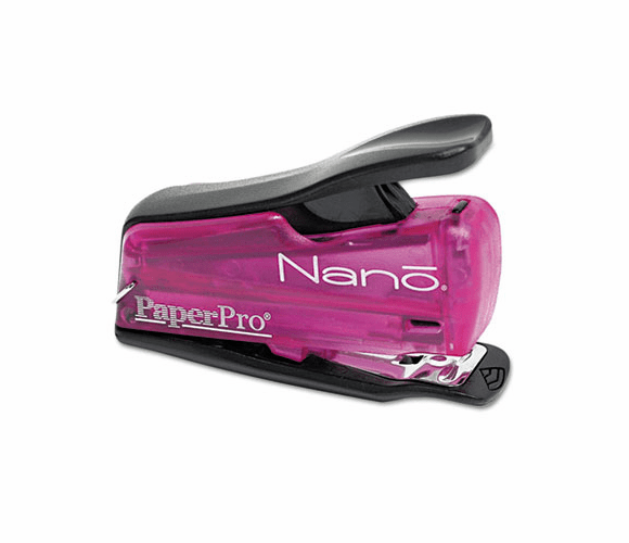 ACI1813 Nano Miniature Stapler, 12-Sheet Capacity, Translucent Pink By ACCENTRA, INC.