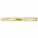ACM05011 Wood Ruler with Single Metal Edge, 12" By ACME UNITED CORPORATION