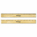ACM05221 Flat Wood Ruler w/Two Double Brass Edges, 12", Clear Lacquer Finish By ACME UNITED CORPORATION