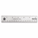 ACM10415 Stainless Steel Office Ruler With Non Slip Cork Base, 12" By ACME UNITED CORPORATION