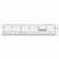ACM10562 See Through Acrylic Ruler, 12", Clear By ACME UNITED CORPORATION