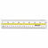 ACM10580 Acrylic Data Highlight Reading Ruler With Tinted Guide, 15" Clear By ACME UNITED CORPORATION