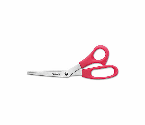 ACM10703 All-Purpose Value Scissors, 8" Bent, Red By ACME UNITED CORPORATION