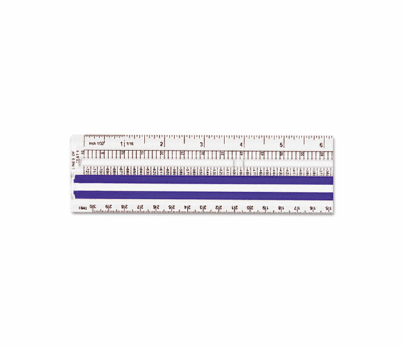 ACM14125 Data Processing Magnifying Ruler, Clear, 12" By ACME UNITED CORPORATION