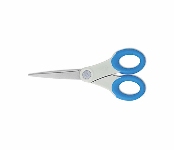 ACM14648 Soft Handle Scissors With Microban Protection, Blue, 7" Straight By EVERSHARP PEN CO.