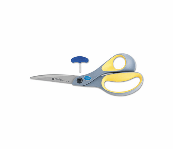 ACM14731 ExtremEdge Adjustable Tension Titanium Bonded Scissors, 8" Bent, Gray By ACME UNITED CORPORATION