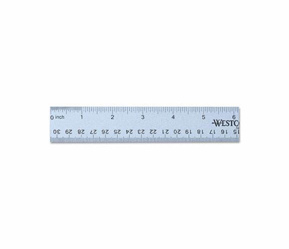 ACM14767 English and Metric Anodized Aluminum Ruler, 12-Inches, Blue By ACME UNITED CORPORATION